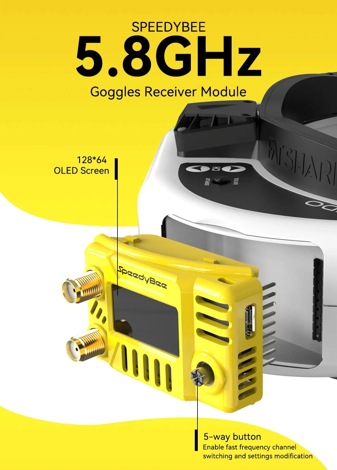 Hd Zero Camera - Модуль для FPV-очков SpeedyBee 5.8ГГц -