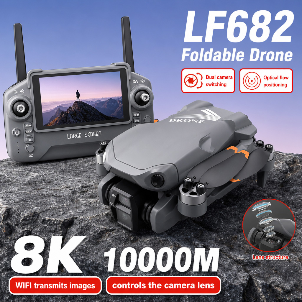 Dji Mini Drone - Дрон для аэрофотосъемки LF682 с двумя