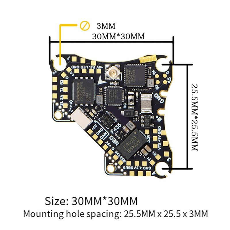 Полетный контроллер FBIL-F435  – обзор и цена 4 In 1 Esc