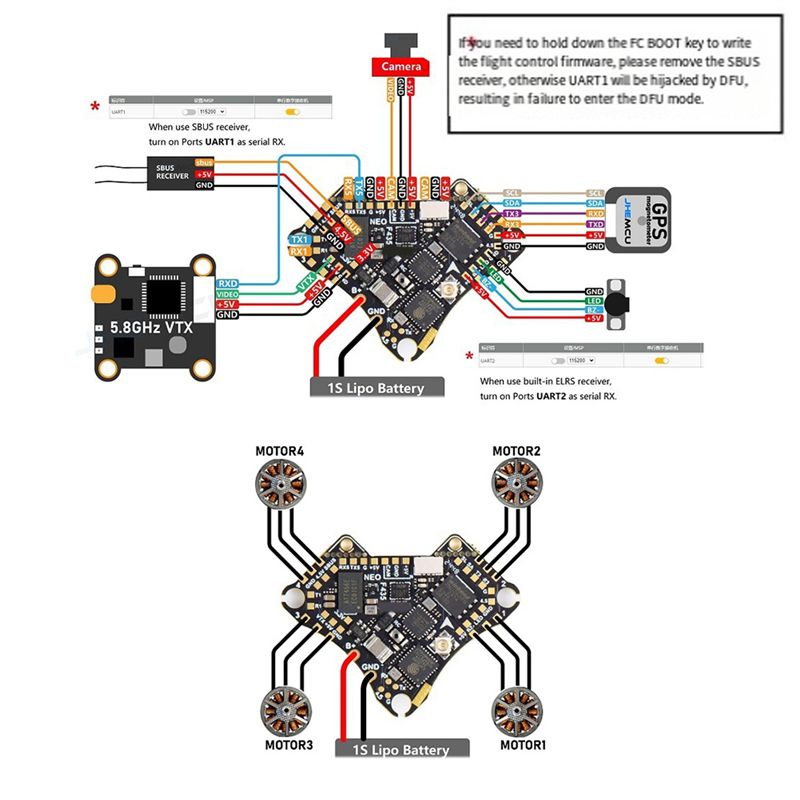 Полетный контроллер FBIL-F435  – обзор и цена 4 In 1 Esc