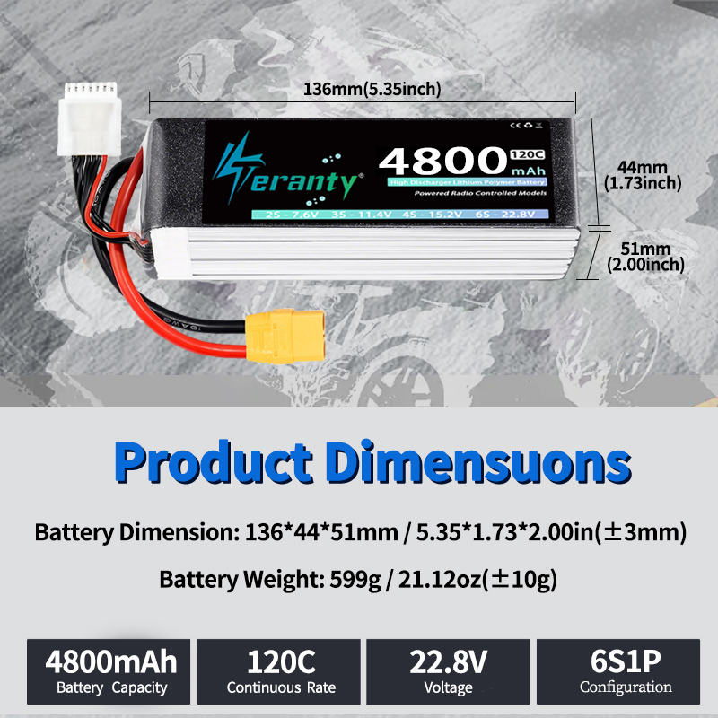 Аккумулятор LiPo TERANTY 6S 48 – обзор и цена Lipo Battery 6S