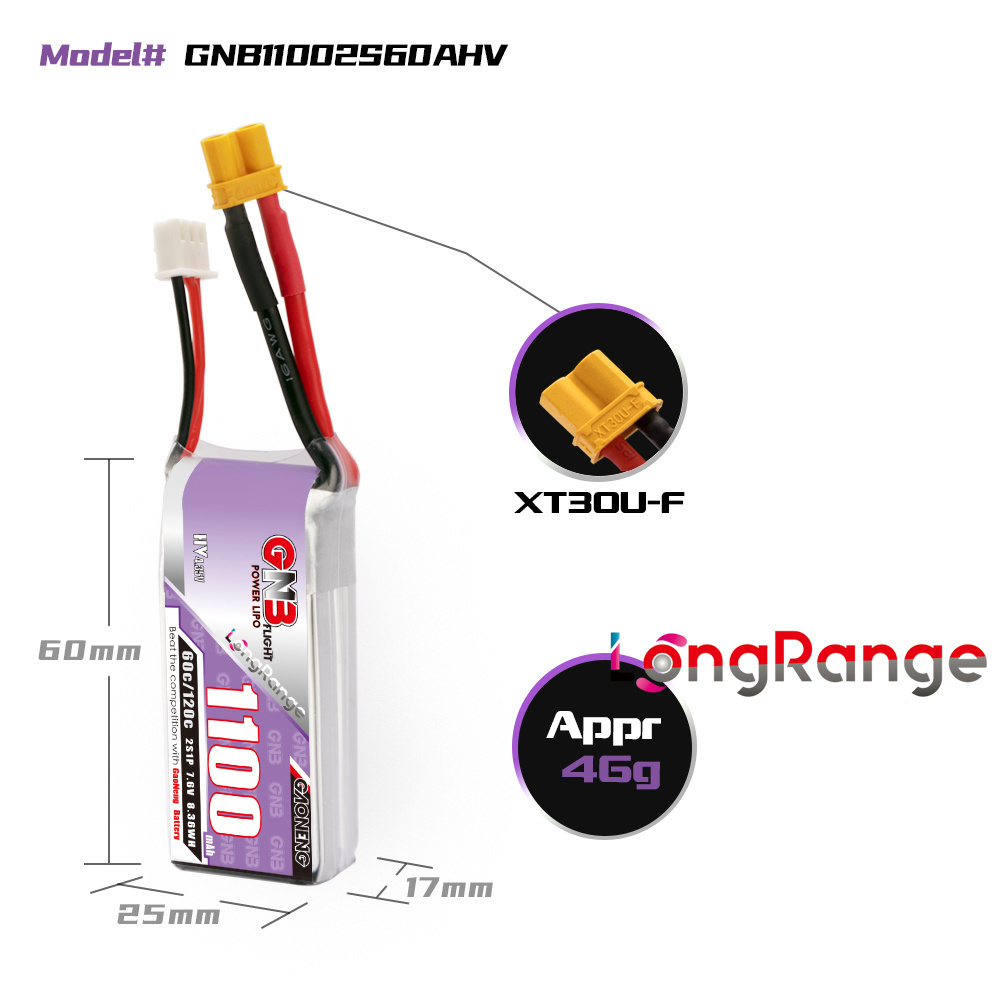 GNB 1100 мАч 2S 3S 4S 6S 60C/1 – обзор и цена Lipo Battery 6S